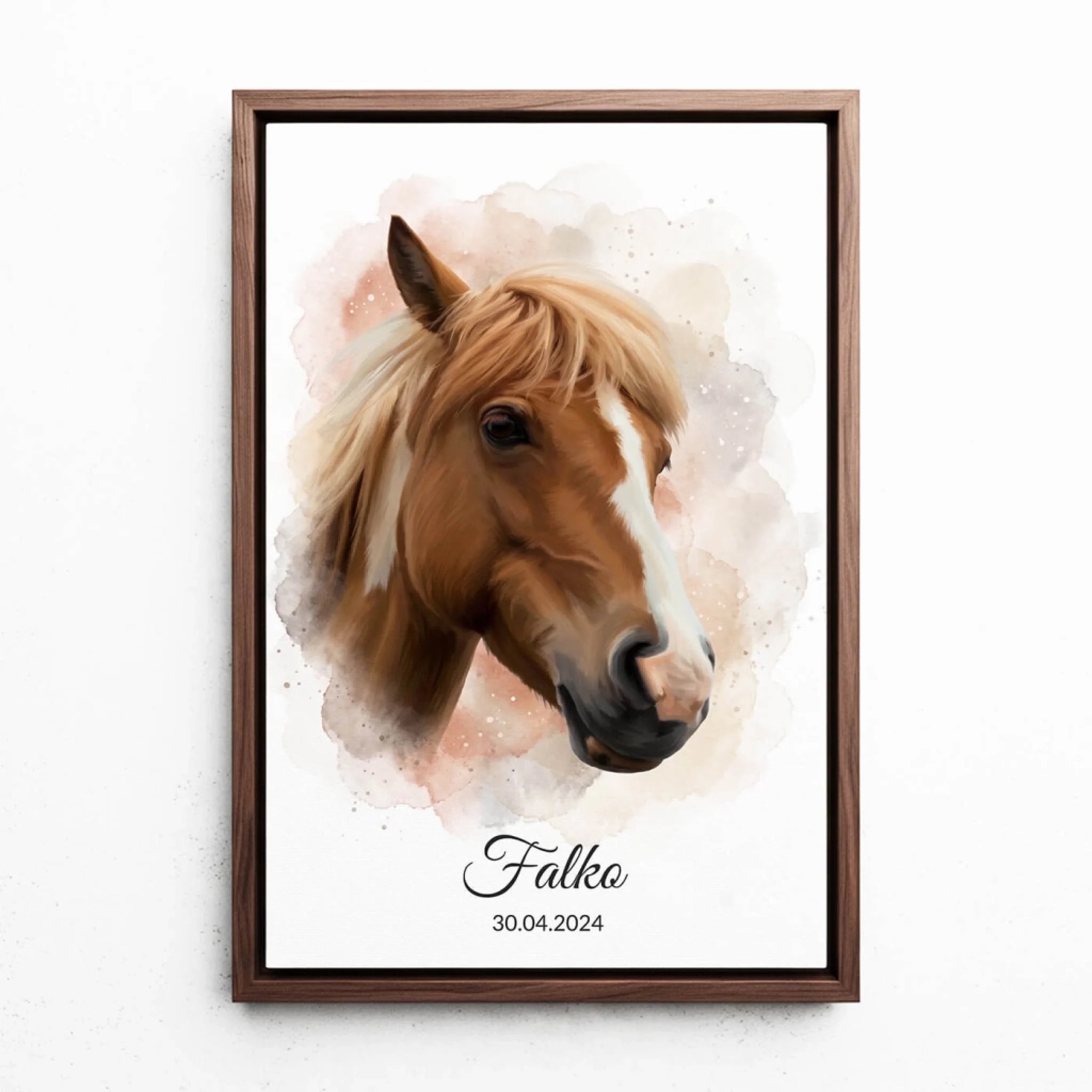pferdeportrait-leinwand-rahmen