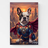 Retrato de cavalo como super-herói a partir da tua foto - tela