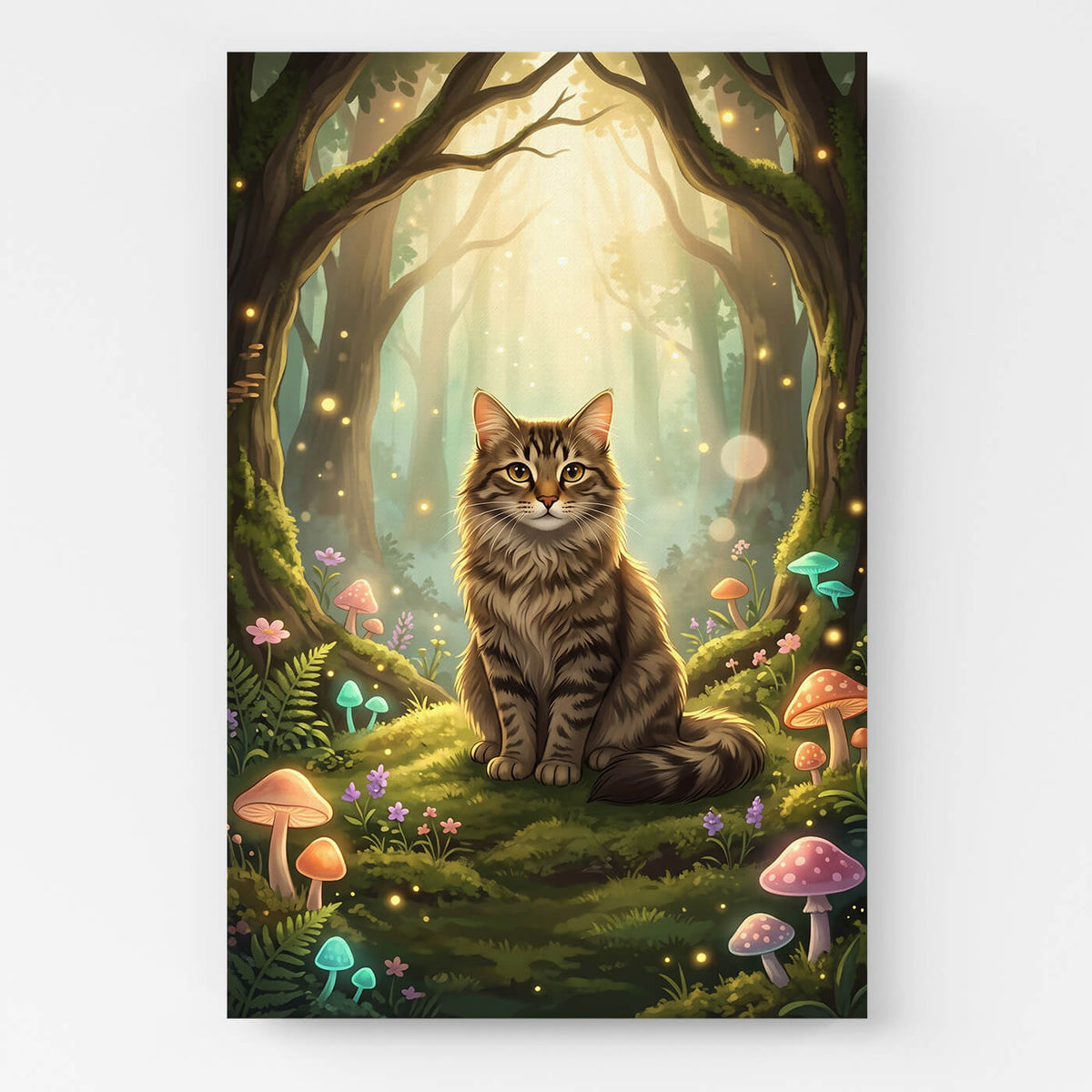 Retrato de gato em estilo fantasia / cartoon a partir da tua foto - tela