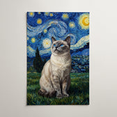 Retrato de cão estilo Van Gogh a partir da tua foto - póster