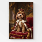 Retrato de cão estilo renascentista a partir da tua foto - tela