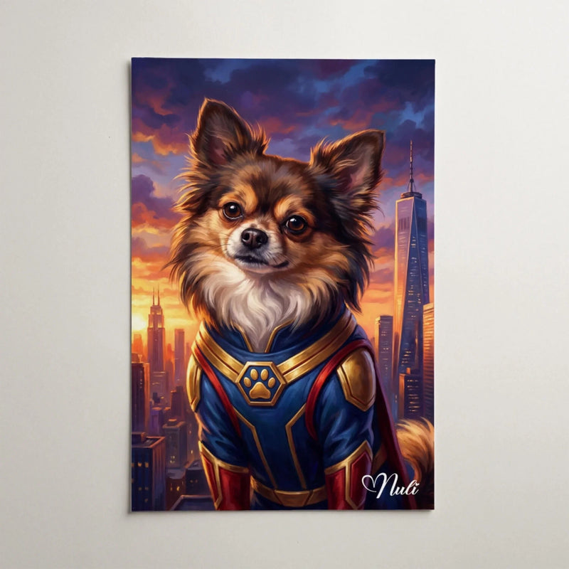 Retrato de animal como super-herói