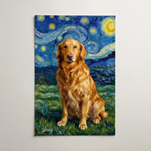 Retrato de cão estilo Van Gogh a partir da tua foto - póster
