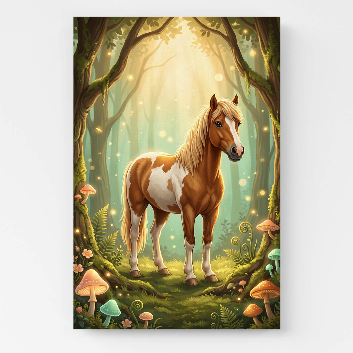 Retrato de cavalo em estilo fantasia / cartoon a partir da tua foto - tela