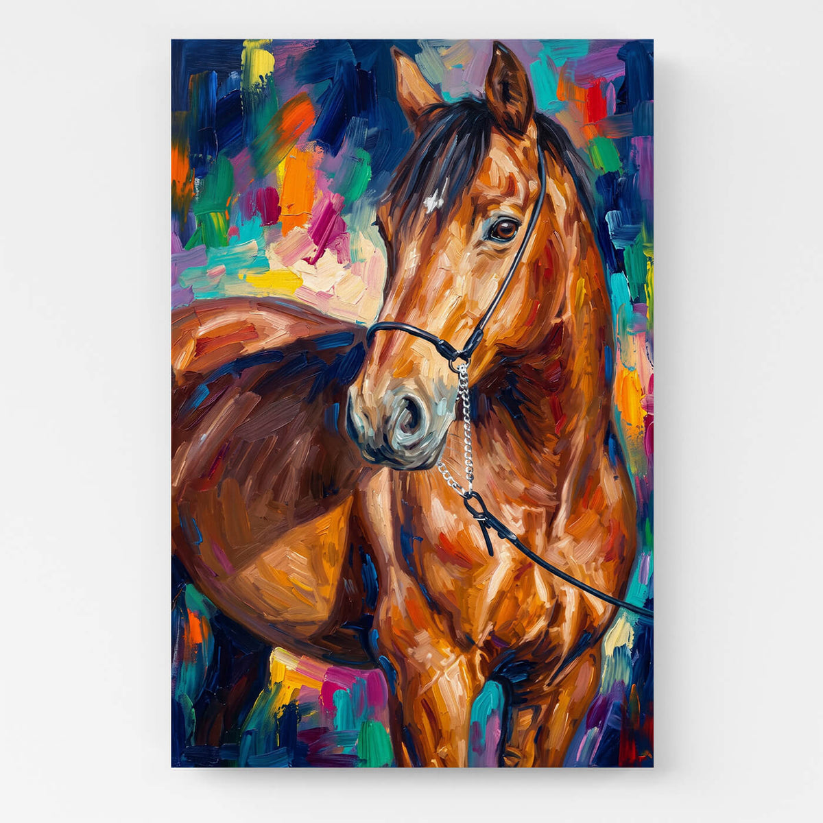 Retrato de cavalo em estilo pop art a partir da tua foto - tela